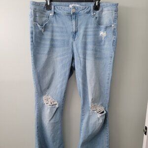Arula Distressed Flare Leg Jeans Size 16
